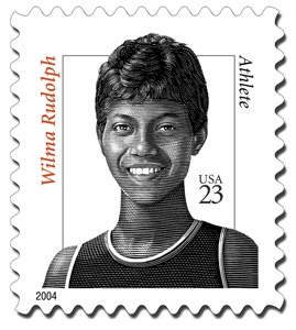 WILMA RUDOLPH, TRACK AND FIELD OLYMPIAN, TO BE HONORED ON U.S. POSTAGE STAMP